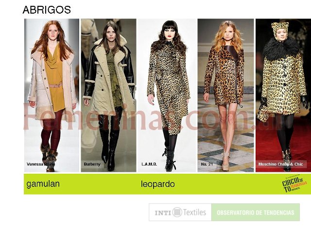 Tipos prendas de moda invierno 2011